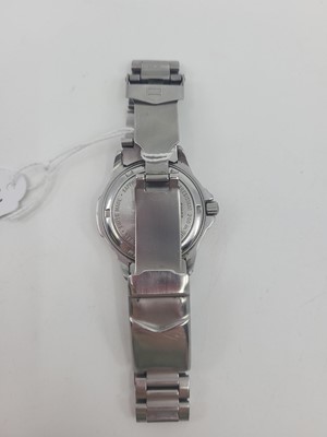 Lot 335 - A TAG HEUER BRACELET STRAP WRIST WATCH, grey...