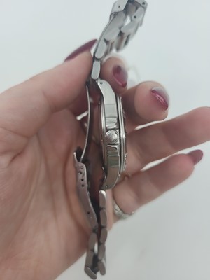 Lot 335 - A TAG HEUER BRACELET STRAP WRIST WATCH, grey...
