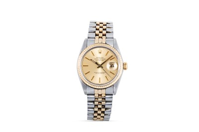 Lot 332 - A VINTAGE BI-METAL ROLEX OYSTER PERPETUAL...