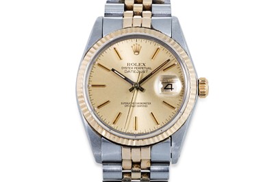 Lot 332 - A VINTAGE BI-METAL ROLEX OYSTER PERPETUAL...
