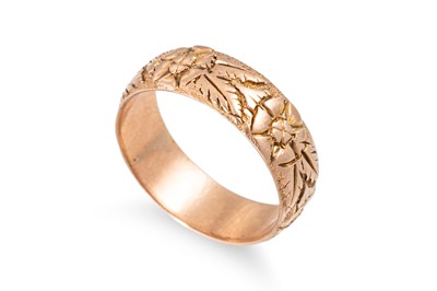 Lot 164 - A 9CT ROSE GOLD CLADDAGH RING, together with...