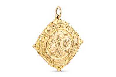 Lot 387 - OF IRISH INTEREST, a 9ct gold senior cup medal...