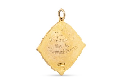 Lot 387 - OF IRISH INTEREST, a 9ct gold senior cup medal...