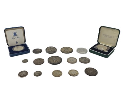 Lot 480 - A COLLECTION OF SILVER VICTORIAN CROWNS,...