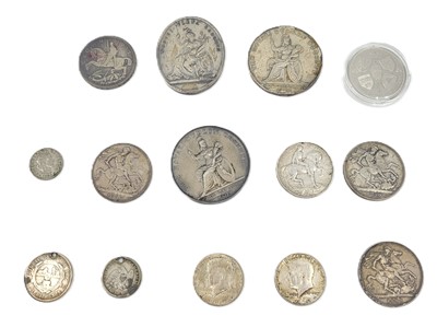 Lot 480 - A COLLECTION OF SILVER VICTORIAN CROWNS,...