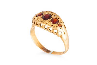 Lot 64 - TWO 9CT YELLOW GOLD DRESS RINGS, gw 5.2 g.