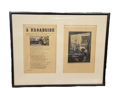 Lot 467 - AFTER JACK B YEATS, RHA, Two framed sections...