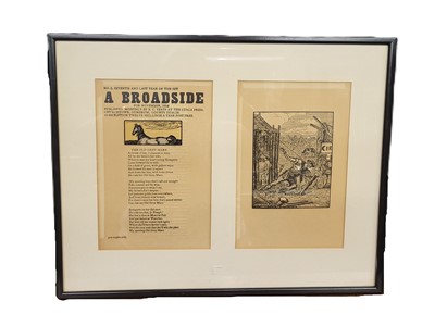 Lot 467 - AFTER JACK B YEATS, RHA, Two framed sections...