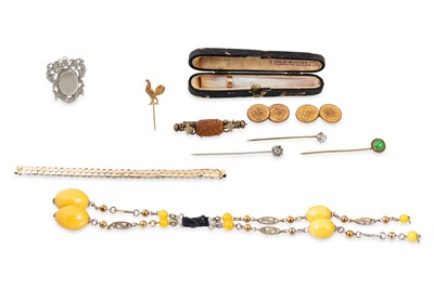 Lot 36 - A COLLECTION OF ANTIQUE AND LATER JEWELLERY,...