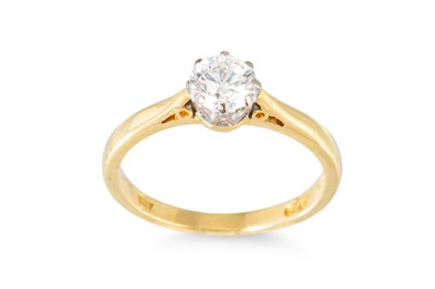Lot 296 - A DIAMOND SOLITAIRE RING, the brilliant cut...