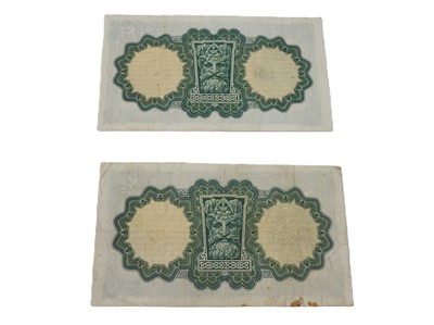 Lot 425 - A PAIR OF LAVERY IRISH WARCODE £1 BANKNOTES, 4....