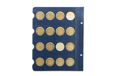 Lot 418 - AN ALBUM PAGE OF 14 X GEORGE V AND GEORGE VI,...