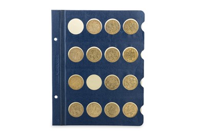 Lot 418 - AN ALBUM PAGE OF 14 X GEORGE V AND GEORGE VI,...