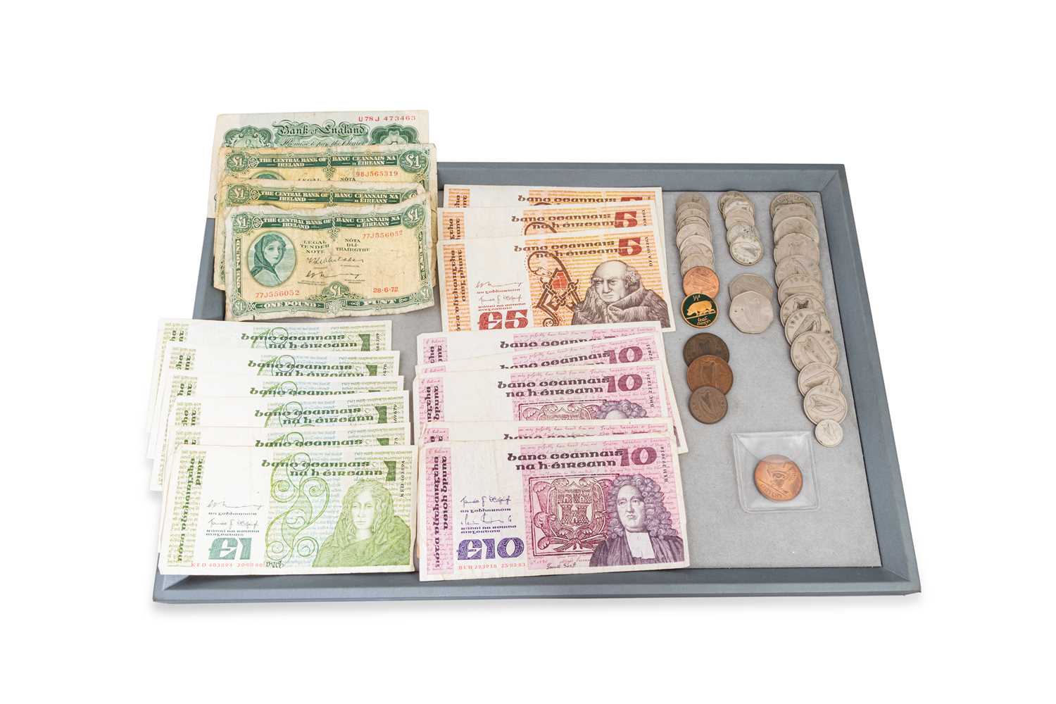 Lot 420 - £70 IN SERIES TWO IRISH BANKNOTES, mainly £10...