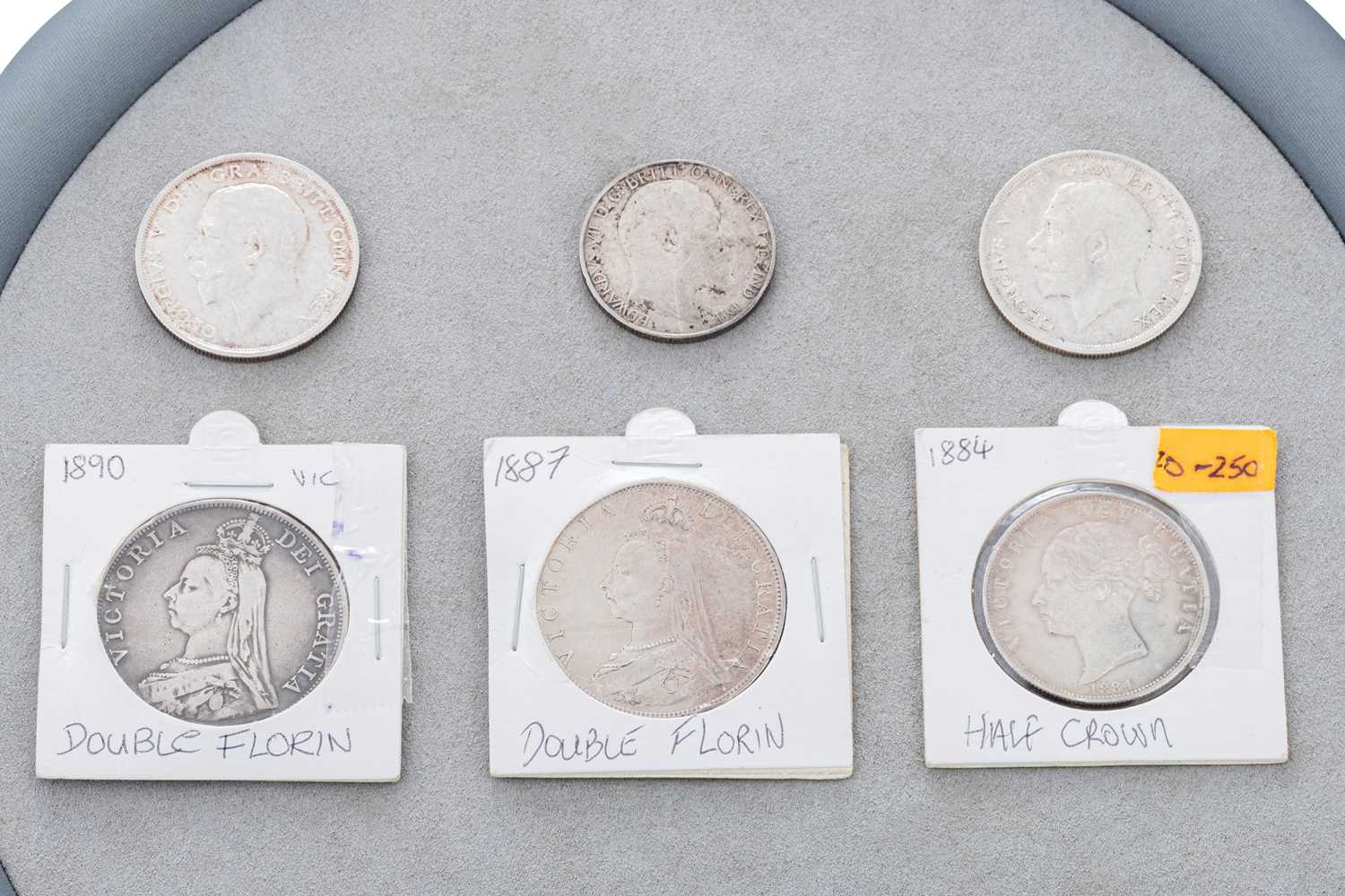 Lot 433 - A COLLECTION OF ENGLISH 92.5% SILVER COINS; 2...