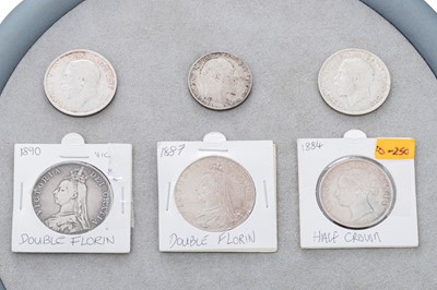 Lot 433 - A COLLECTION OF ENGLISH 92.5% SILVER COINS; 2...