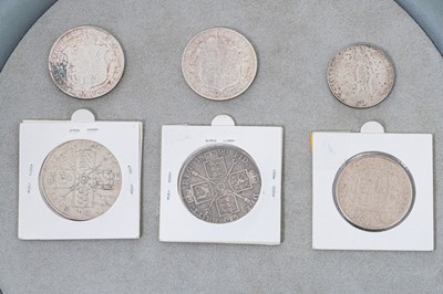 Lot 433 - A COLLECTION OF ENGLISH 92.5% SILVER COINS; 2...