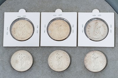 Lot 438 - 6 X 1966 PEARSE TEN SHILLING IRISH COINS,...