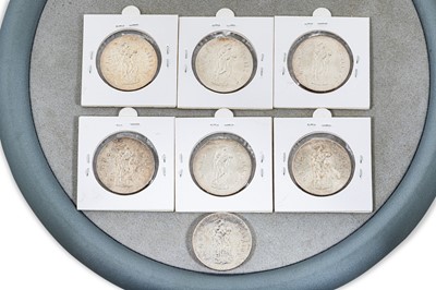 Lot 439 - 7 X 1966 PEARSE TEN SHILLING IRISH COINS,...
