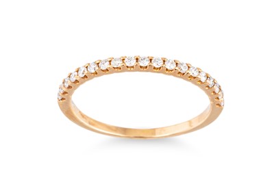 Lot 137 - A DIAMOND HALF ETERNITY RING, mounted in 18ct...