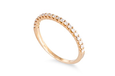 Lot 137 - A DIAMOND HALF ETERNITY RING, mounted in 18ct...