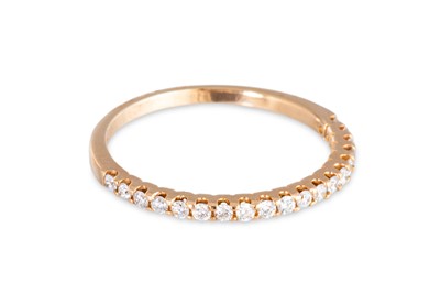 Lot 137 - A DIAMOND HALF ETERNITY RING, mounted in 18ct...