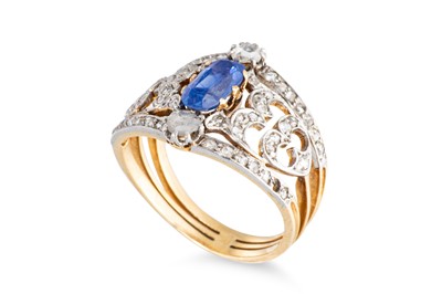 Lot 313 - AN IMPORTANT UNHEATED KASHMIR SAPPHIRE AND...