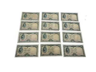 Lot 484 - 24 X IRISH £1 LADY LAVERY BANKNOTES, well...