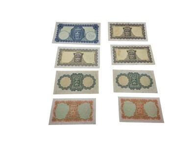Lot 486 - 8 X IRISH LADY LAVERY BANKNOTES: £10 1947, 3 x...