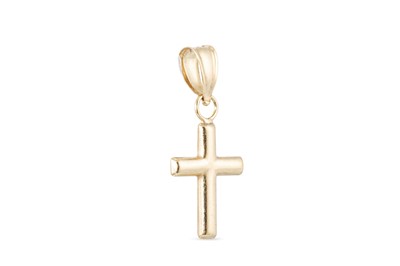 Lot 8 - A 14CT YELLOW GOLD CROSS