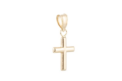 Lot 8 - A 14CT YELLOW GOLD CROSS