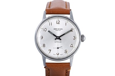 Lot 475 - AN ORIOSA SWISS SEVENTEEN JEWELS GENT'S WRIST...