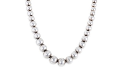 Lot 41 - A SILVER TIFFANY & CO NECKLACE, of ball link...