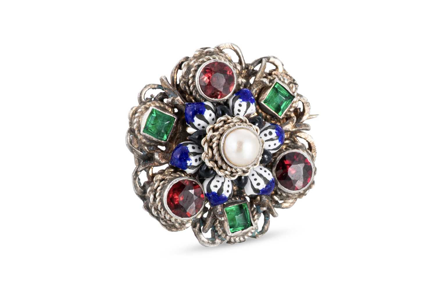 Lot 47 - AN ANTIQUE AUSTRO-HUNGARIAN CULTURED PEARL AND...