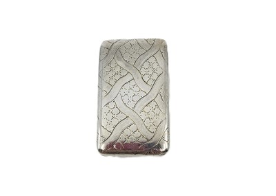 Lot 547 - A GEORGE III GILT SNUFF BOX, engraved...