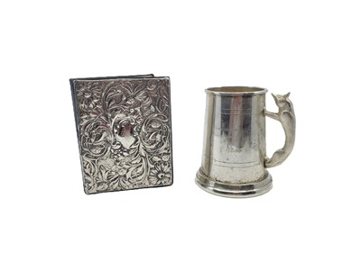 Lot 550 - A PRE-WAR SILVER SHELL SHAPED BUTTER DISH,...
