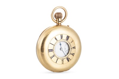 Lot 471 - A GEORGE V ANTIQUE 18CT GOLD HALF HUNTER...