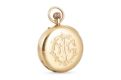 Lot 471 - A GEORGE V ANTIQUE 18CT GOLD HALF HUNTER...