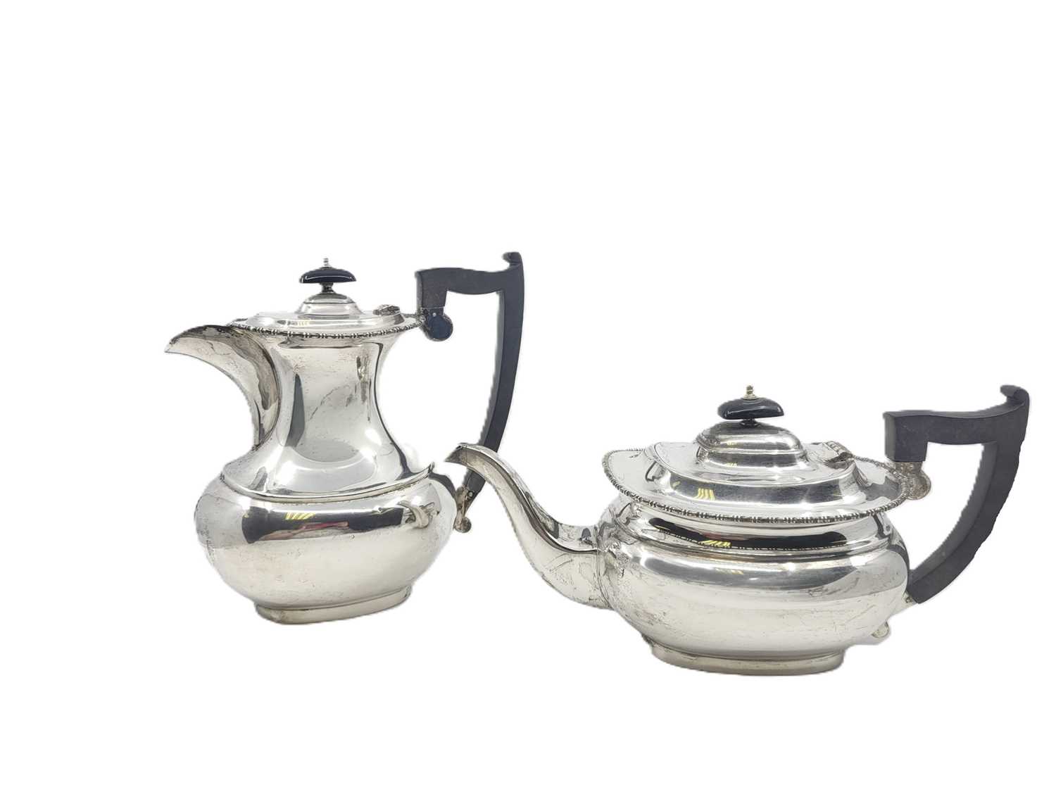 Lot 554 - A PRE-WAR MATCHING STERLING SILVER (.925)...
