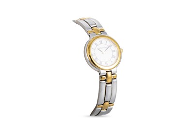 Lot 479 - A LADY'S 'HERBELIN' TWO TONE STAINLESS STEEL...