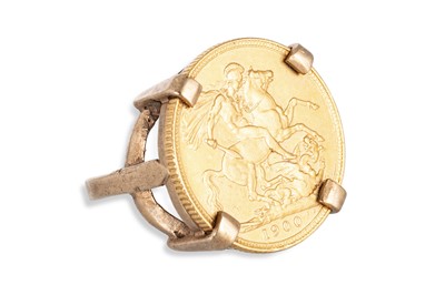 Lot 500 - A VICTORIAN 22CT GOLD FULL SOVEREIGN COIN...