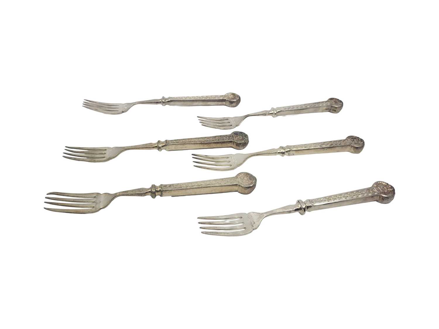 Lot 575 - A SET OF SIX MID 20TH CENTURY EPNS HOTELWARE...