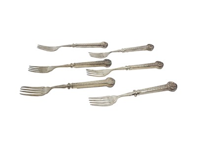 Lot 575 - A SET OF SIX MID 20TH CENTURY EPNS HOTELWARE...