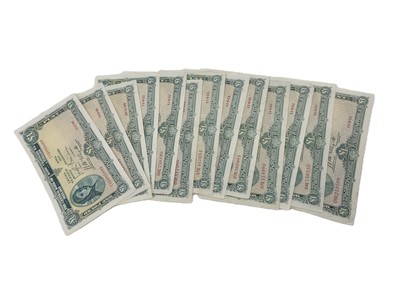 Lot 521 - 10 X 11.9.51 LADY LAVERY £1 IRISH BANKNOTES,...