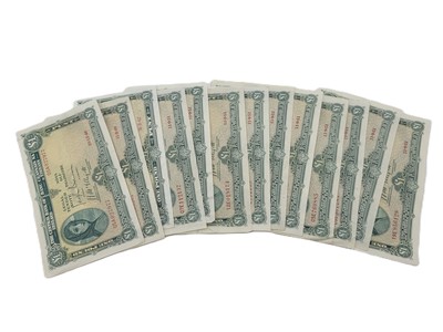Lot 522 - 10 X 11.9.51 LADY LAVERY £1 IRISH BANKNOTES,...