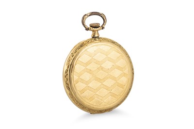 Lot 441 - A VINTAGE CONTINENTAL 18CT GOLD CASED OPEN...