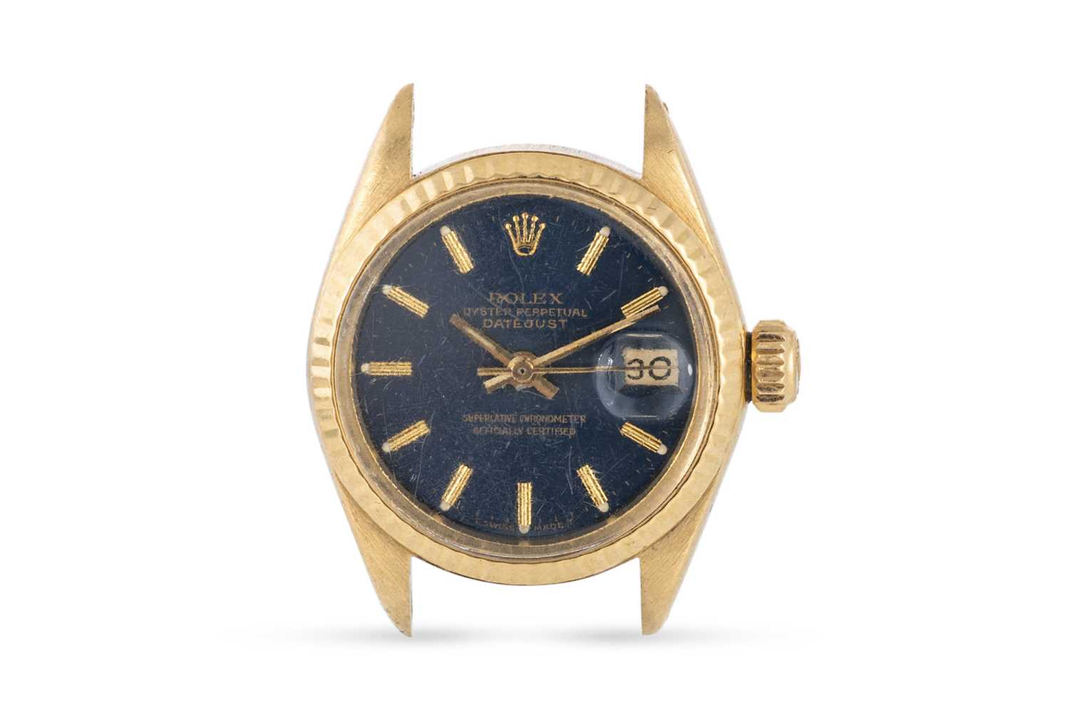 Lot 457 - AN 18CT GOLD ROLEX OYSTER PERPETUAL DATE JUST...