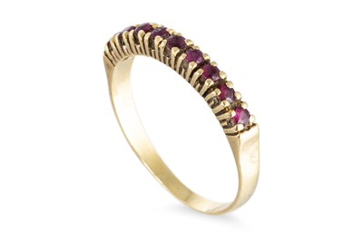 Lot 86 - THREE GEM SET STACKABLE RINGS, one set with...