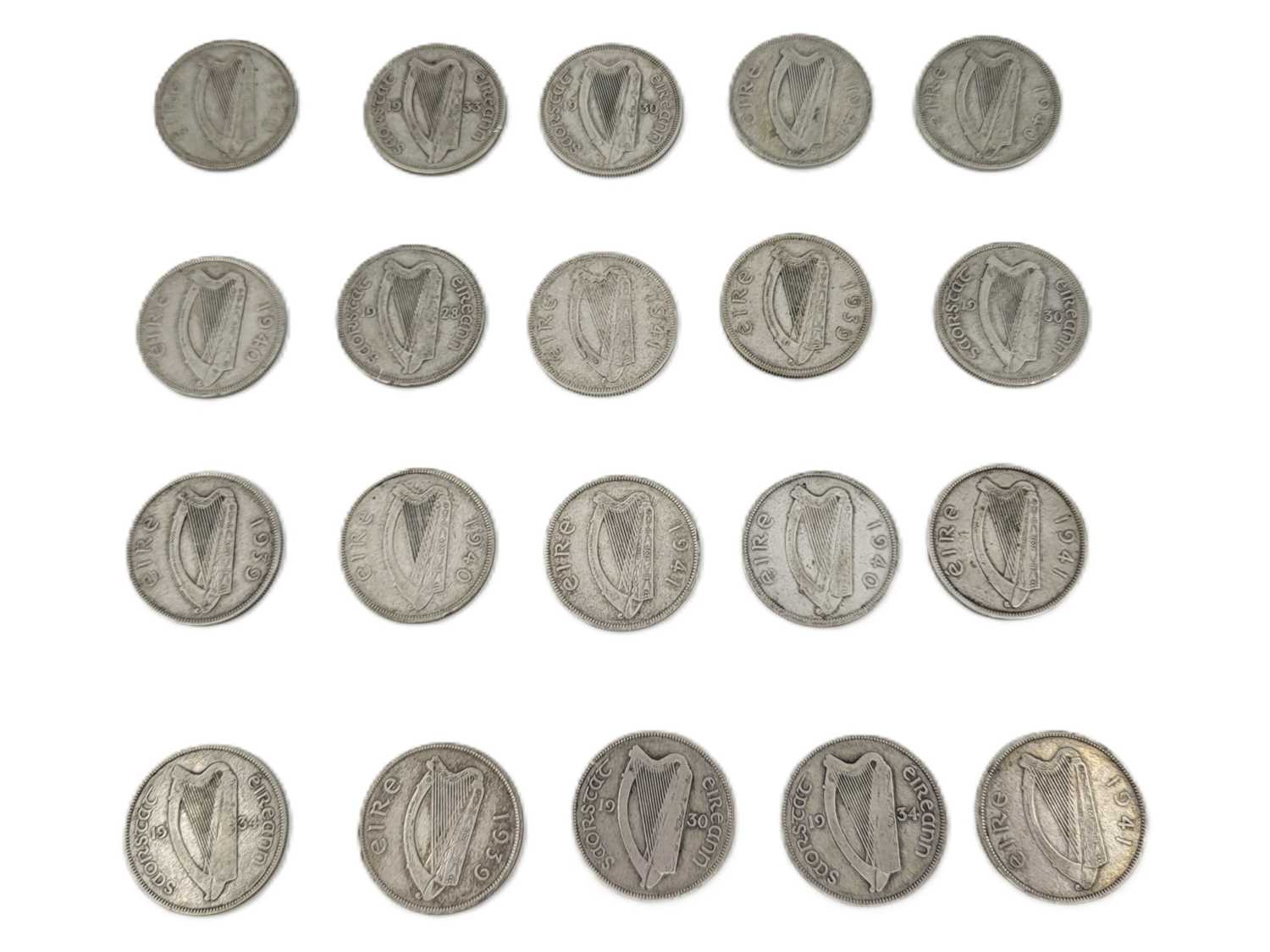 Lot 489 - A 1928-1941 COLLECTION OF IRISH 75% SILVER...