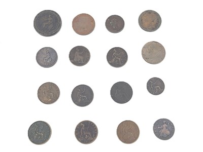 Lot 492 - A 1797-1893 COLLECTION OF 9 COPPER & 17 BRONZE...